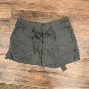Olive green shorts